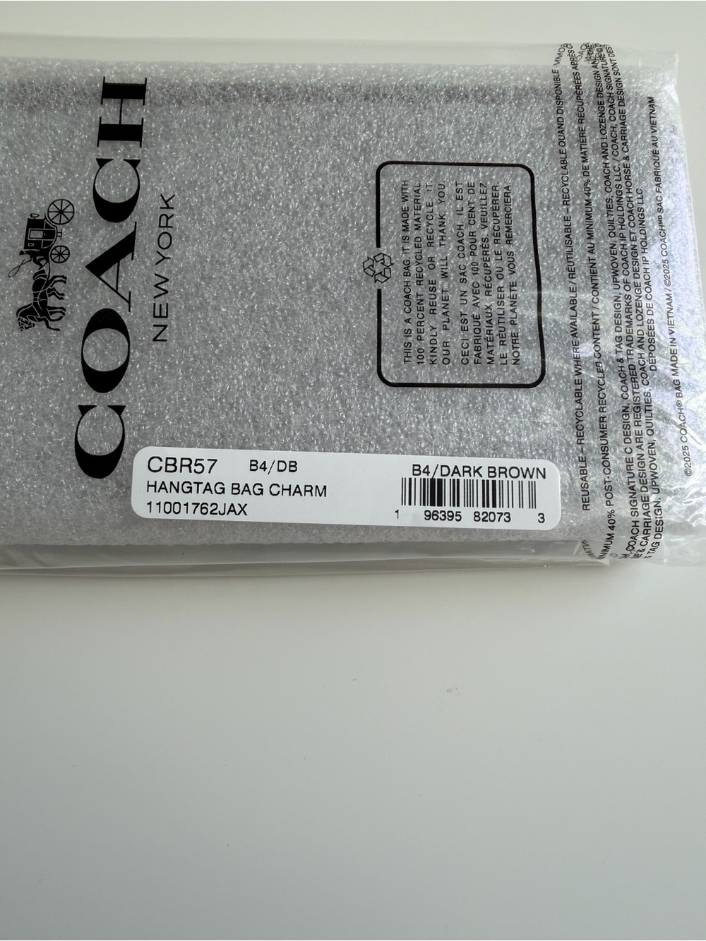Coach XL Hangtag Bag Charm - Picture 9 of 9